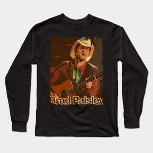 Brad Paisley Artdrawing Long Sleeve T-Shirt